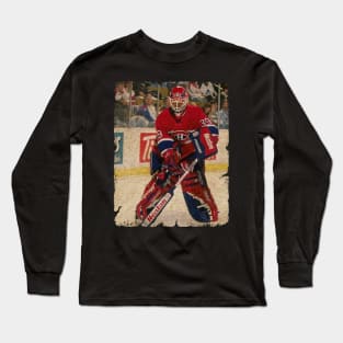 Pat Jablonski, 1995 in Montreal Canadiens (3.33 GAA) Long Sleeve T-Shirt